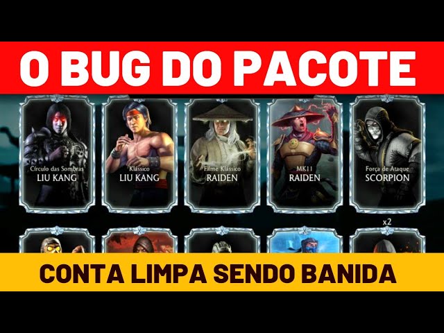 Mortal Kombat Bug de Almas Infinitas e Personagens Nível Máximo 