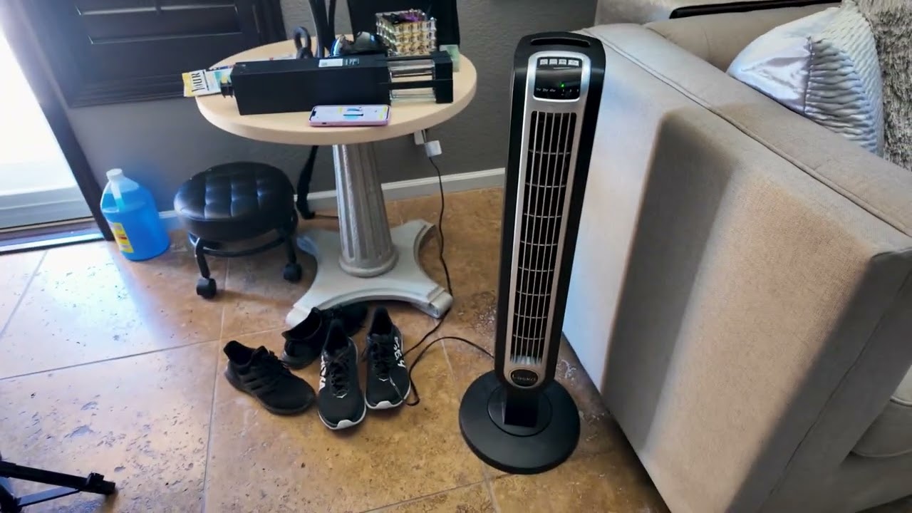Lasko 2505 Portable Electric 36”Oscillating Tower Fan for Indoor, Bedroom and Home Office Use