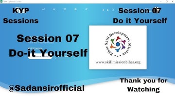 Do It Yourself Session 07 | #Do-it-Yourself-07-[Hindi] | Session 04: Session #04 BS-CIT Session
