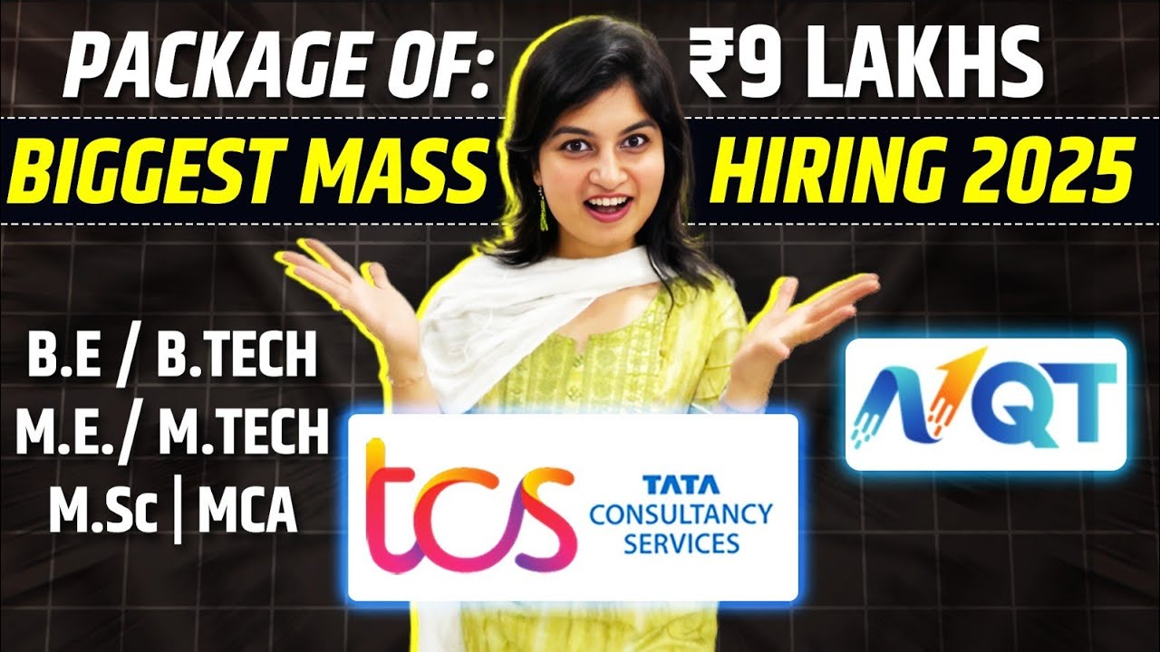 Biggest Mass Hiring TCS NQT 2025 | TCS Free NQT 2025 Announced | BE ...