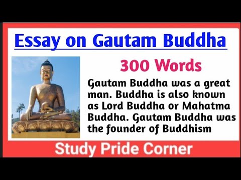 essay on gautam buddha 150 words in english