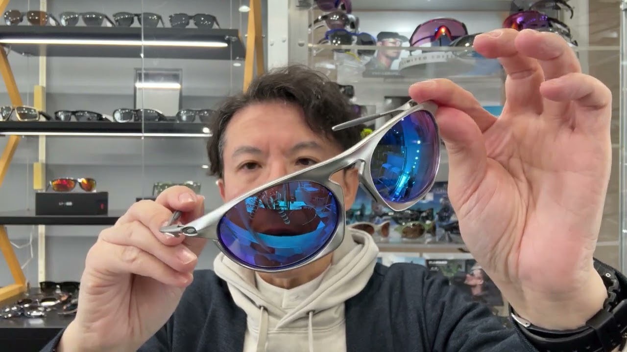 Hamayaブログ : OAKLEY NEO JACKET Col.Satin Chrome/Prizm Sapphire