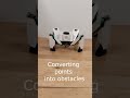 Autonomous obstacle detection and climbing #shorts #robot #quadruped