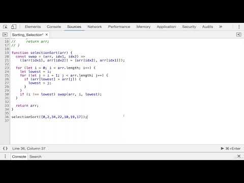60  Selection Sort Big O Complexity