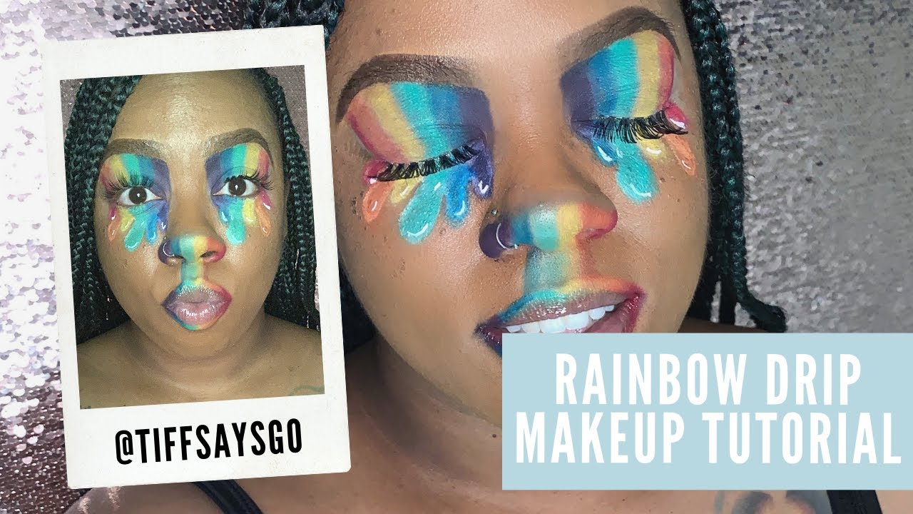 Rainbow Drip Makeup Tutorial YouTube