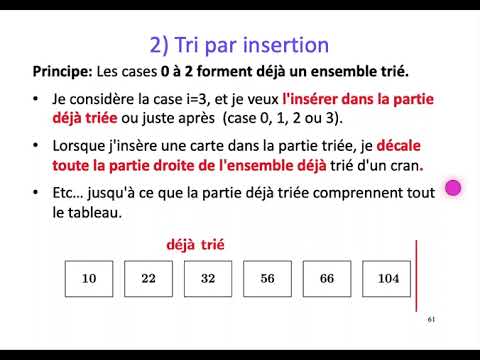 Vidéo: Quand utiliser le tri par insertion ?