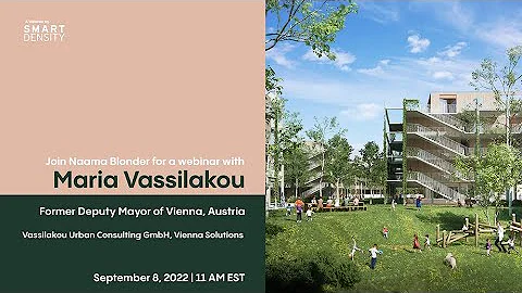 A Webinar with Maria Vassilakou, the Former Deputy Mayor of Vienna, Austria
