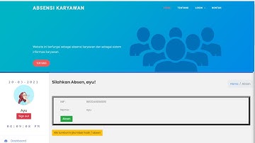 source code gratis, aplikasi absensi karyawan master berbasis online berbasis php mysql