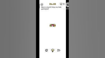Brain out Level 82.  Brain out Solution.  Mom is back ! Help me hide gamepad !  #short