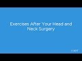Exercises After Your Head and Neck Surgery | Memorial Sloan Kettering