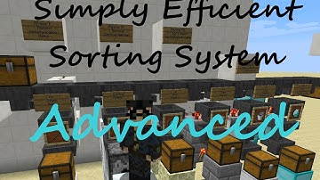 Simply Efficient Sorting System - Advanced Sorting Modules - Minecraft Vanilla Inventory