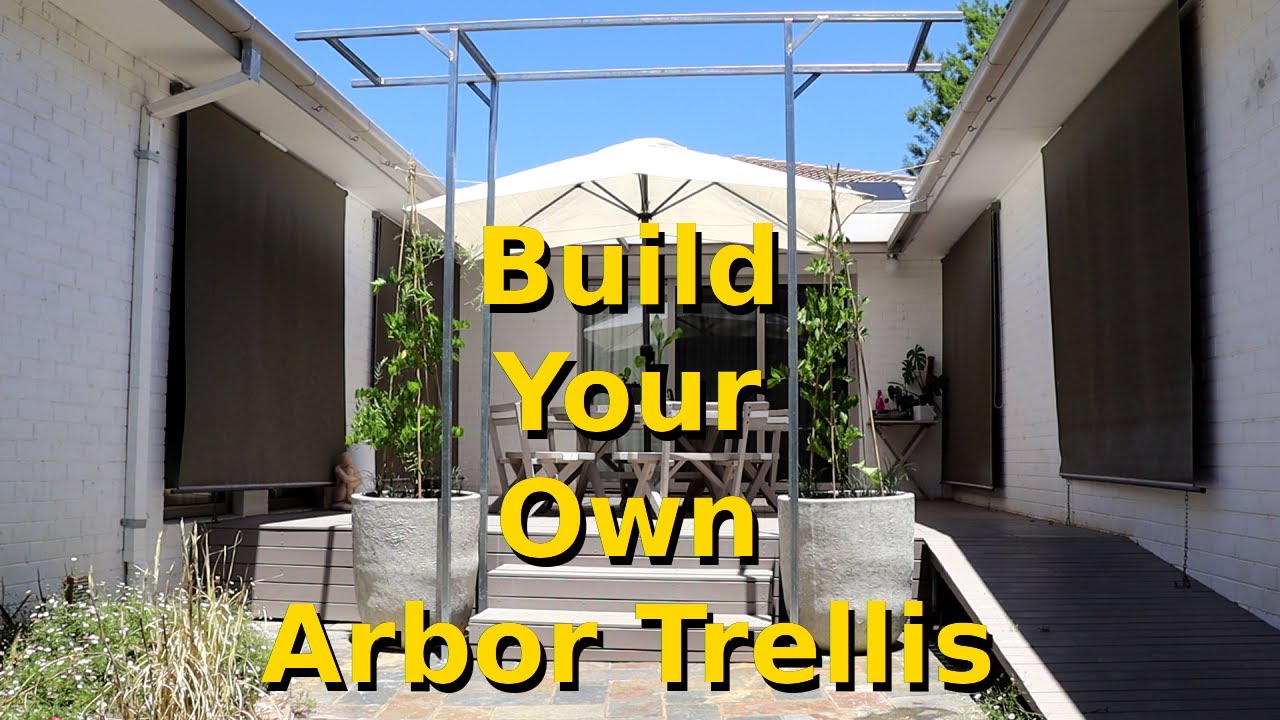Building an Arbor Trellis - YouTube