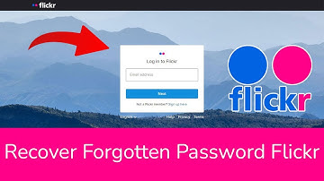 How to Recover Forgotten Password on Flickr?