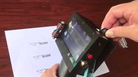 Meenjet Handheld Inkjet Printer - How To Install Ink Cartridge and Print