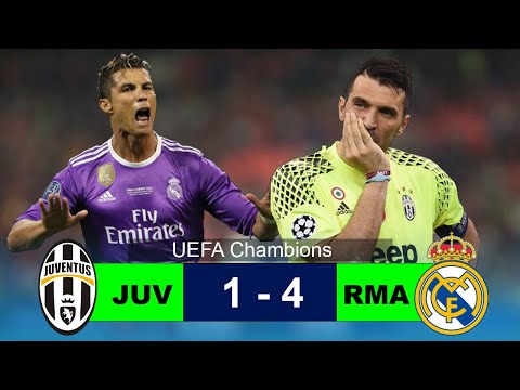 Real Madrid vs Juventus 4-1 UCL Final 2017 HD