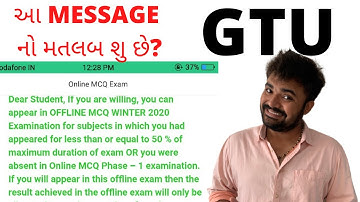 GTU | What is the meaning of this message |No data found|For backlog preparation join whatsapp group