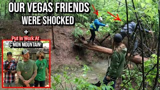 The Woods FLOODED |Working at C'Mon Mountain| Old Vegas Friends Meet Our New Country Life