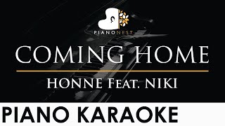 HONNE - COMING HOME Feat. NIKI - Piano Karaoke Instrumental Cover with Lyrics