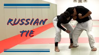Grappling two on one: The russian tie