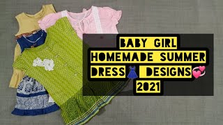 Baby Girl Latest Dress Designs For Summer 2021||Little Girl Homemade Dress Designing Ideas