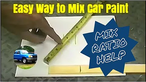 Easy Way to Mix Automotive / Car Paint - Help with Mix Ratios