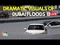 Dubai rain news live updates  dubai floods shake pictureperfect city  visuals  uae news  in18l