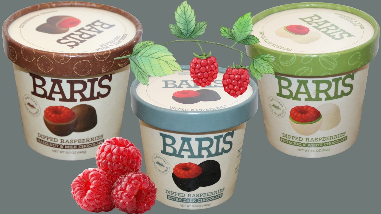 Baris Dipped Raspberries: Hazelnut & Milk Chocolate,Extra Dark ...