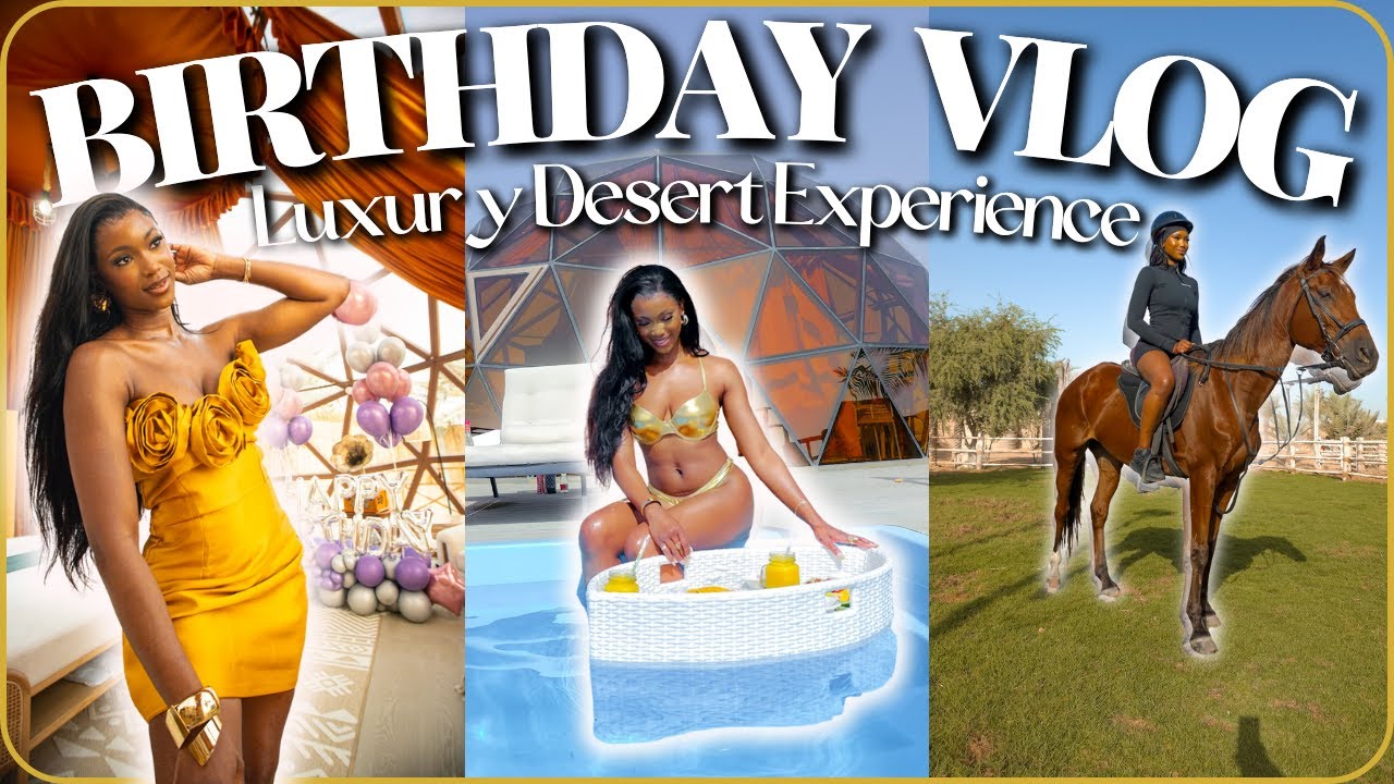 My Dream Luxury Birthday Getaway In DUBAI DESERT | Al Marmoon Dome