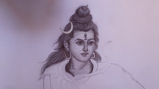 how to draw lord Shiva poster colour /  Lord Mahadev Drawing / (part-1)