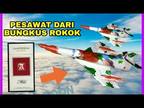 tutorial Cara membuat  kerajinan  pesawat sederhana dari 