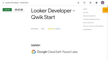 Looker Developer   Qwik Start GSP891