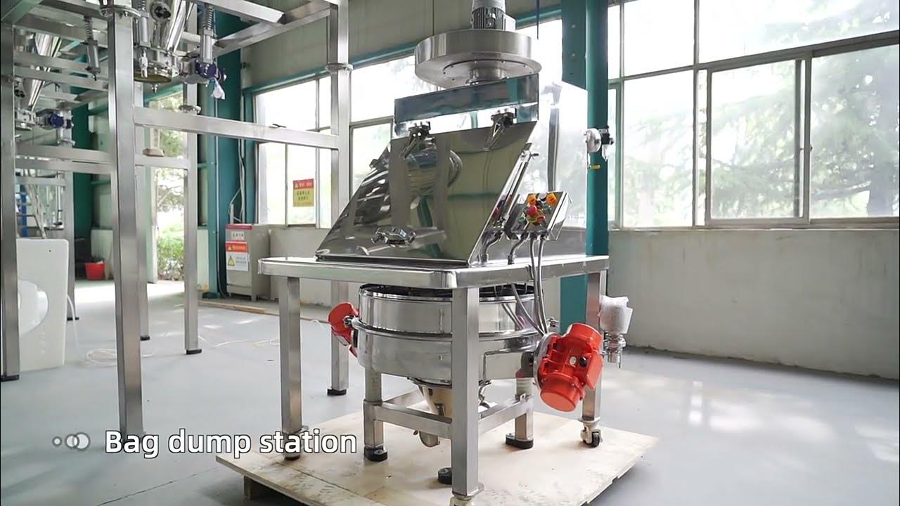 Manual Powder Dumping MachineBag Feeding Station YouTube