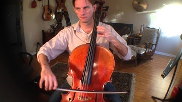 2 Octave Bb minor scale half notes cello practice