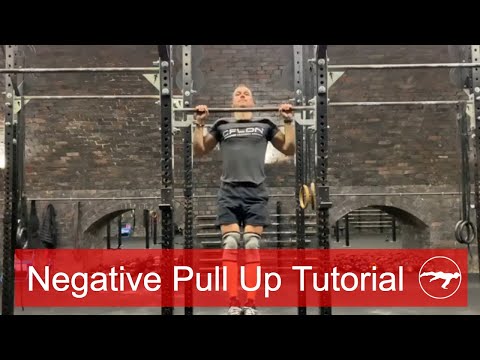 How To Do Negative Pull Ups - Beginner Pull Up Progression Exercise