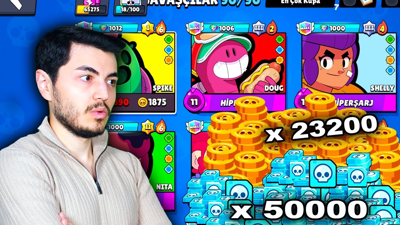 SONUNDA OYUNDAKİ TÜM SAVAŞÇILARI AÇTIM! OYUN BİTTİ! - Brawl Stars