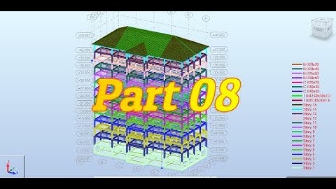 How to model apartment 14F with Robot structural Analysis 2020 Part 08