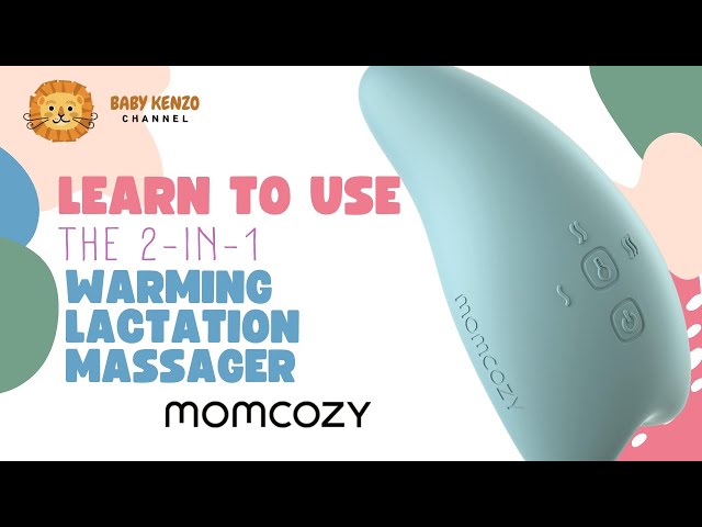 Momcozy Warming Lactation Massager for Breastfeeding Support 6 Vibration Modes, for Breast Pump