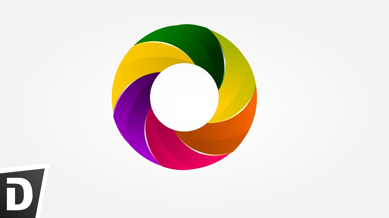colorful circle logo inkscape