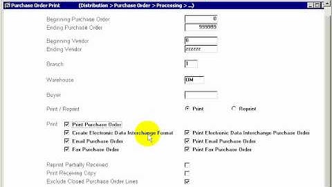 purchase order - print