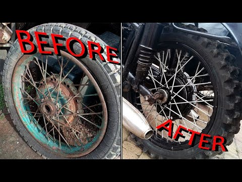 ПРОХОДИМЕЦ #1. Восстановление колёс мотоцикла "Урал" / Restoring the wheels of a motorcycle "Ural".