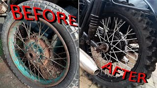 :  #1.    "" / Restoring the wheels of a motorcycle "Ural".