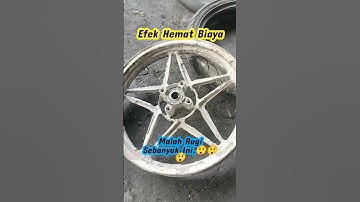 Thumbnail of Efek samping soda api di pelek, efek samping paint remover, velg kena soda api#viral #pasangban#cat