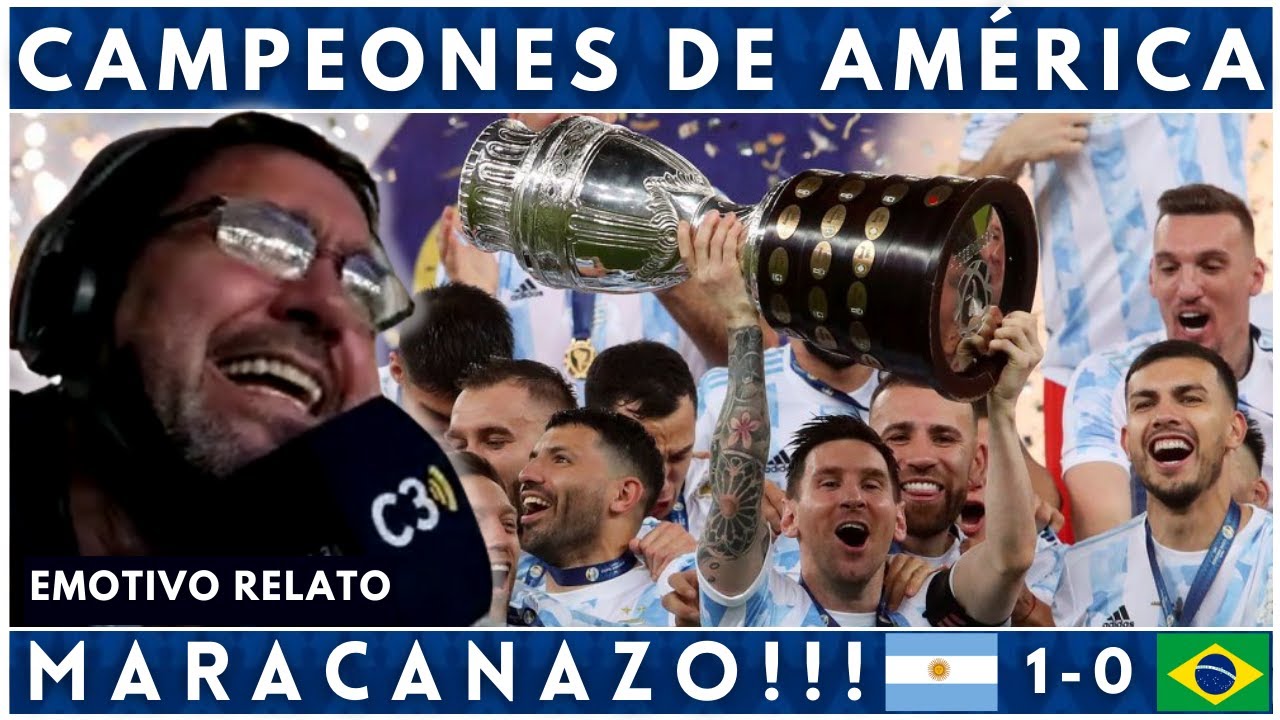 🎙⚽ ARGENTINA CAMPEÓN | MARACANAZO 🇦🇷 | COPA AMÉRICA 2021 | RELATO BOCHA HOURIET |