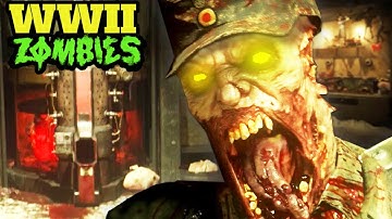 NEW WW2 ZOMBIES IN-GAME FOOTAGE: WALL BUYS, NEW AREAS, SECRET SPOTS & MORE! (COD WW2)