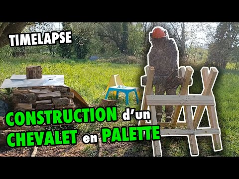 Construction pas-à-pas d'un chevalet de sciage en palettes de récupération