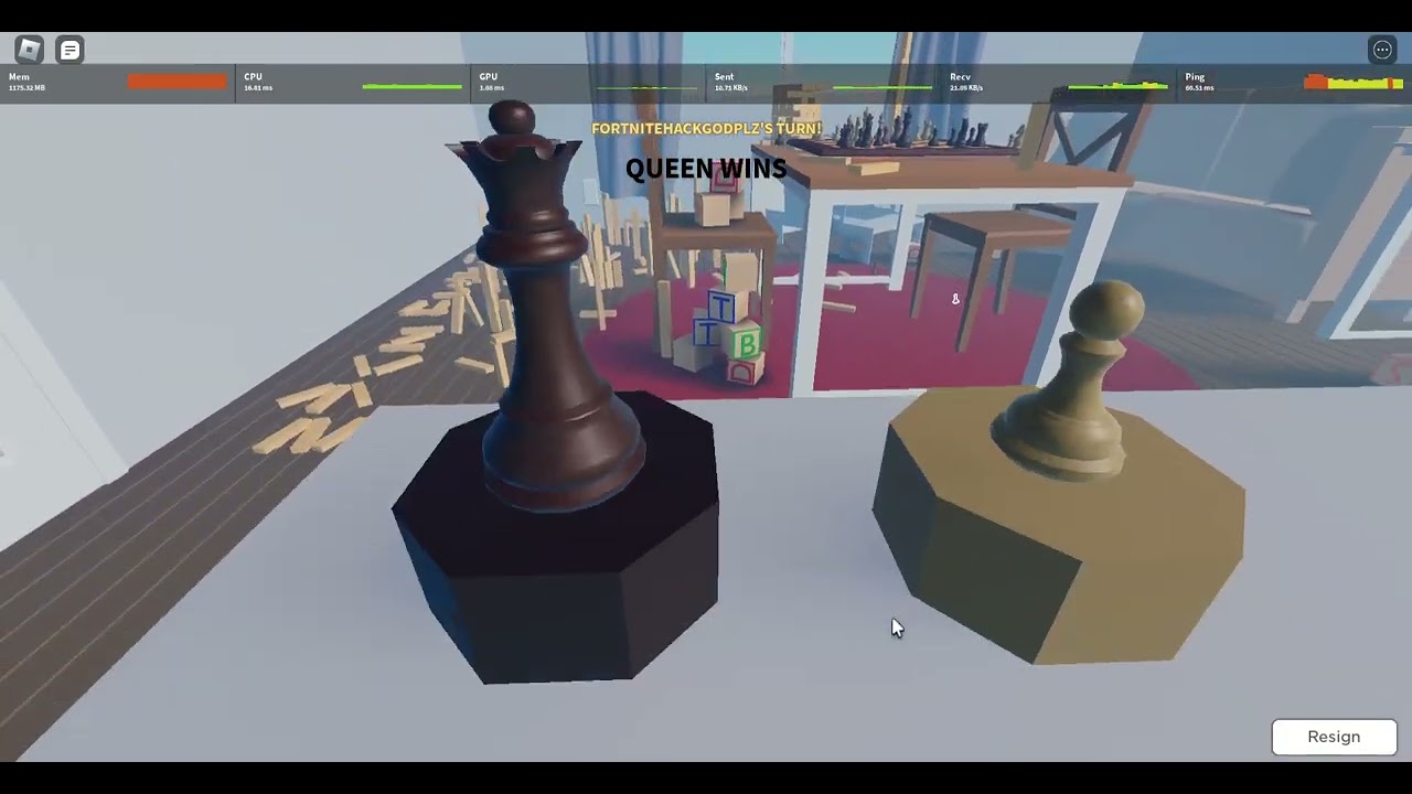 1V1 in FPS Chess Roblox 