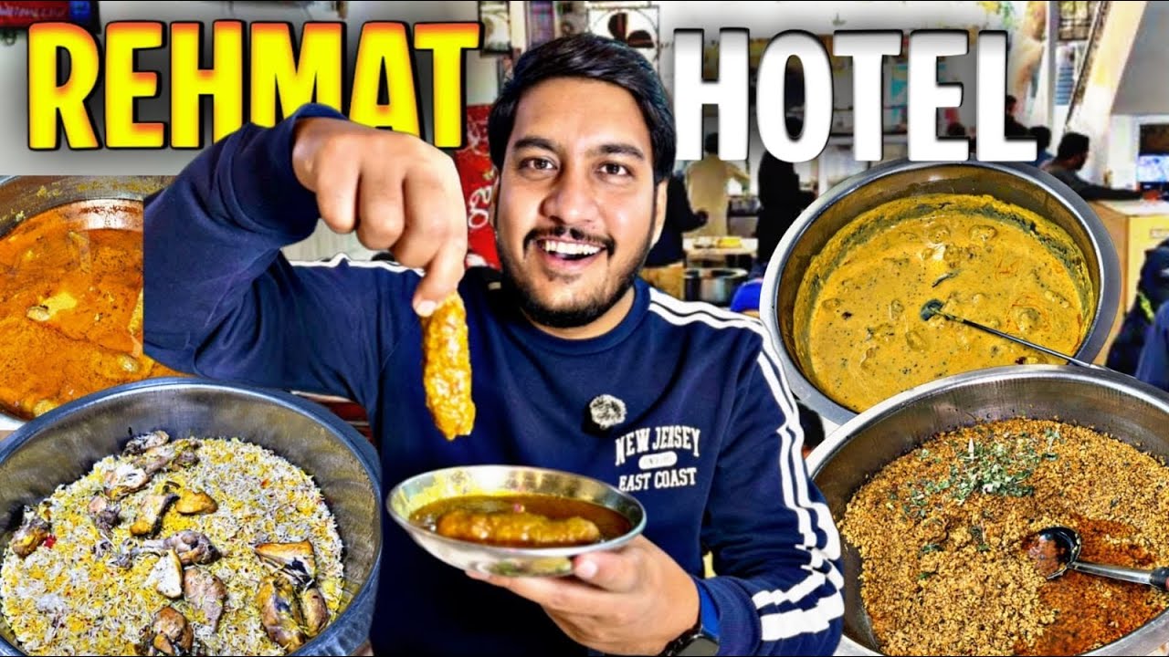 Trying 100 years Old Lahore Famous Street Food Restaurant | 100+ Food Dishes in a Week Rehmat Hotel 
