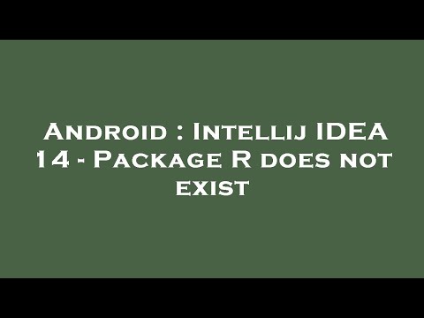Android : Intellij