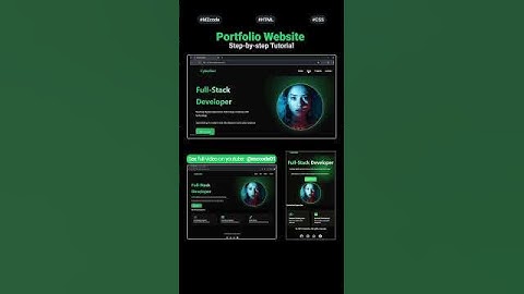 🚀 Portfolio Website | Responsive HTML, CSS & JS | MZCode01 #website #coding #shorts #css #html #js