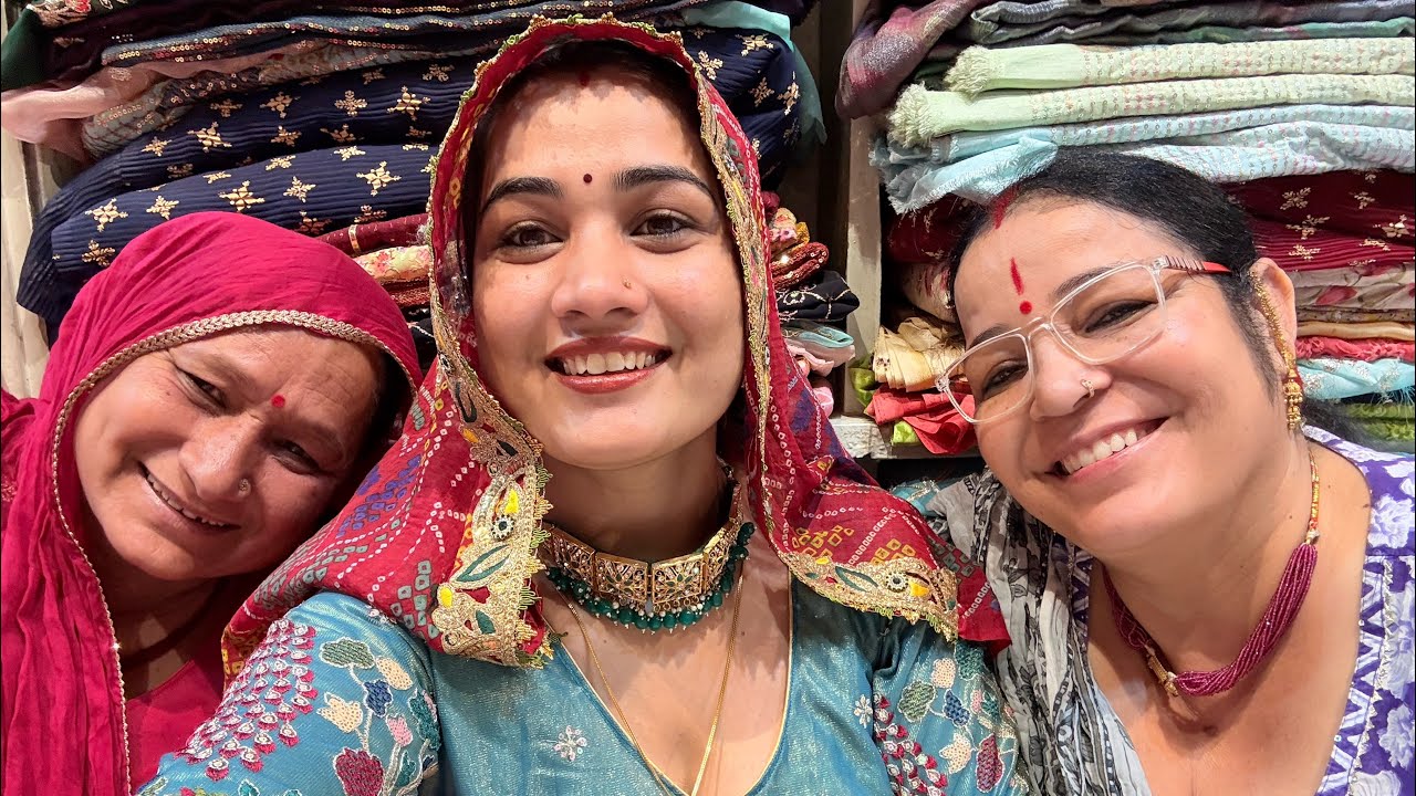 कुछ टाइम सासू माँ के साथ | करी ढेर सारी शॉपिंग | #rajasthani #saasbahu #jaatni #wedding #shopping 